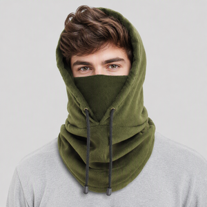 Cagoule de voyage en polaire épaisse, thermique, coupe-vent, avec cordon de serrage, masque de <span class=keywords><strong>ski</strong></span> intégral, protection du <span class=keywords><strong>cou</strong></span> pour hommes et femmes - Product Image 2