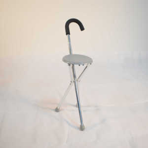 Silla de aleación de aluminio usada <span class=keywords><strong>para</strong></span> ancianos portátil Bastón plegable suave con asiento de aluminio - Product Image 4