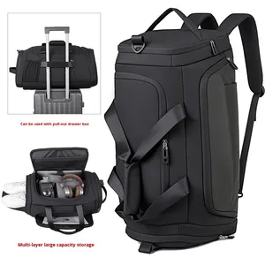 Sac de sport, séparation sec/humide, grande capacité, <span class=keywords><strong>fermeture</strong></span> éclair, imperméable, extensible, voyage court, compartiment à chaussures indépendant, sac de voyage - Product Image 3