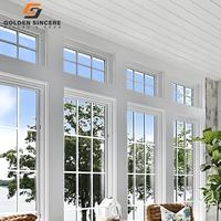 GS Low-E Glass Aluminio Ventana colgada doble para protección solar