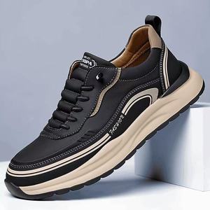 Nouvelles baskets blanches tendance pour hommes – Chaussures décontractées légères à semelle souple, style mocassins à lacets, doublure en maille, idéales pour la marche estivale en extérieur - Product Image 5