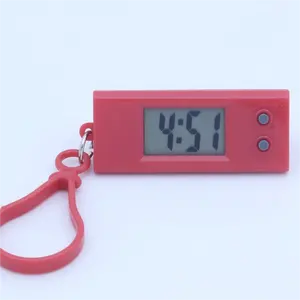 Рекламные дешевые часы подвесные цифровые часы уникальные спортивные треугольные детские мини-электронные цифровые брелки карманные часы