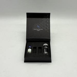 Recyclable Black <b>Magnetic</b> Paper <b>Box</b> For 2ml3ml Single Peptide Vials Custom Insert Cardboard Packaging <b>Box</b> For Multiple Small <b>Box</b> - Product Image 4