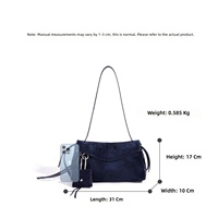 Nouveautés 2027 : Sac à main en daim pour femmes, sacs à bandoulière personnalisés en cuir véritable, fabriqués en Chine