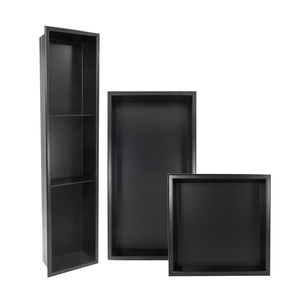 304 Stainless Steel Bathroom <strong>Shower</strong> Niches 1/1.2mm Wall <strong>Nichos</strong> De Ducha Con Luces Luxury Black Niche Shelves with Light OEM/ODM - Product Image 4