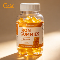 Gummies multivitaminées au fer personnalisées en usine, véganes, à base de matières premières pures, acceptant l'étiquetage privé et le service d'ajustement de la formule