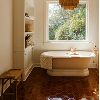 Usine personnalisée de haute qualité 305*310mm carrelage de mosaïque hexagonal fait à la main Design moderne pour cuisine salle de bain salon brique réfractaire