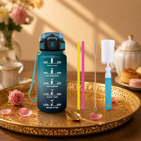 Bouteille d'eau de sport sans BPA de 650 ml avec couvercle anti-fuite