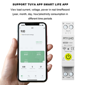 <span class=keywords><strong>Zigbee</strong></span> Smart Switch <span class=keywords><strong>Disjoncteur</strong></span> miniature 63A avec mesure de bande de protection contre les fuites MCB Smart Home Products Module de rail DIN - Product Image 2