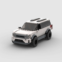 Jouets de construction éducatifs en blocs de plastique ABS à petites pièces, compatibles avec les modèles MOC de voitures de course et SUV, très demandés, pour la marque Brucks