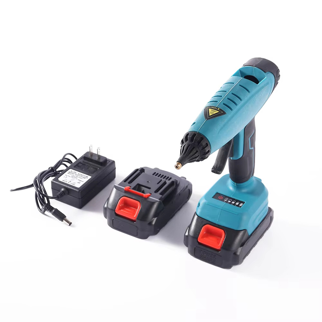 Factory-Price Plastic Cordless Heat Glue Gun Machine DIY Grade Electric Glue Gun with Battery Power Source