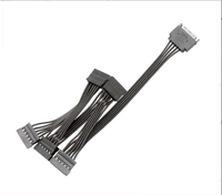 Cable divisor de disco duro SATA SSD para PC Sever, cable IDE a SATA 1 a 3/4/5/6, Cable adaptador de corriente SATA de 15 Pines,