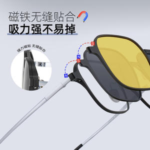 Gafas de sol Chaoji Pure Titanium CH7038, ligeras, unisex, montura elegante para hombre, verano 2024, origen Danyang - Product Image 3