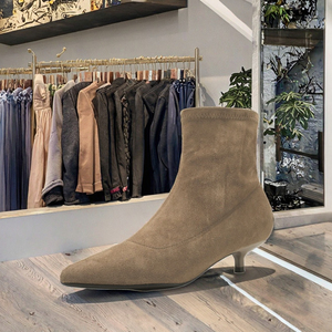 <span class=keywords><strong>Botas</strong></span> Vaqueras Occidentales para Mujer, Punta Puntiaguda, Sin Cordones, Tacón <span class=keywords><strong>Bajo</strong></span>, para Caminar, Moda Country, para Conciertos, Tallas Grandes - Product Image 5