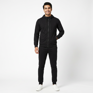 Conjunto Deportivo Unisex de Invierno 100% Algodón, Diseño 2 en 1, Estampado Animal, Lavado Ácido, Ropa Urbana con Capucha, Superventas - Product Image 1