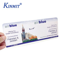 Impression personnalisée de billets d'avion et de cartes d'embarquement sur papier thermique écologique de haute qualité avec options en papier kraft et carton