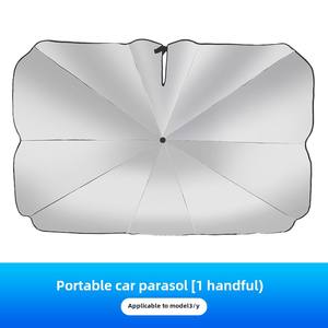 <span class=keywords><strong>Pare</strong></span>-<span class=keywords><strong>soleil</strong></span> avant pliable pour T-esla modèle <span class=keywords><strong>3</strong></span> <span class=keywords><strong>pare</strong></span>-<span class=keywords><strong>soleil</strong></span> en maille de protection UV avec installation anti-éblouissement facile à soulever - Product Image 6