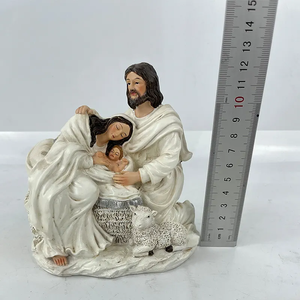 Set di presepe in resina personalizzato statuetta di natale cattolico religioso modello di decorazione da tavolo statua stile casa chiesa regali artigianato arte - Product Image 4