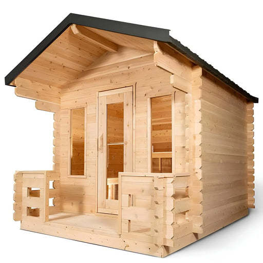 Modern Design Health Outdoors Guangdong Salt Room Therapy Sauna Wet and Infrared with Traditional Red Cedar Shower