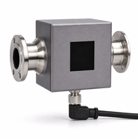 Débitmètre électromagnétique compact à flux direct IO-Link RS485 Modbus avec électrode Hastelloy C FMX280 pour liquides de refroidissement