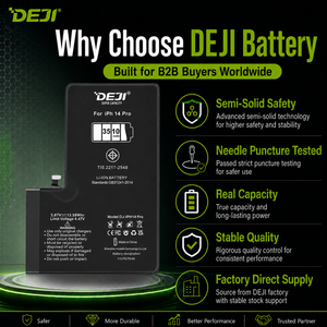 <span class=keywords><strong>Batteria</strong></span> Semi-Solida DEJI CB per Serie <span class=keywords><strong>iPhone</strong></span> 14, Fornitura OEM ODM per Grossisti di Parti di Ricambio per Telefoni - Product Image 5