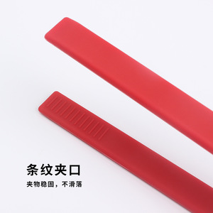 Silicone Food Clips V-Shaped Steak Grill Tongs Anti-Slip Heat Resistant <b>BBQ</b> Accessories For Cooking And Grilling - Product Image 3