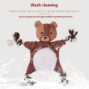 Modelo animal ecológico, suministros para mascotas, juguetes de cuerda de algodón con efectos de sonido, juguetes de papel para perros, venta al por mayor - Product Image 3