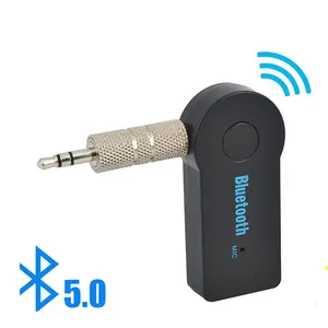 2合1无线蓝牙5.0接收器发射器适配器3.5毫米插孔，适用于汽车音乐音频Aux A2dp耳机接收器免提