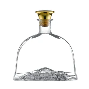 Haute Qualité Personnalisé Vide Spiritueux En Vrac 750ml Vin Whisky Vodka Brandy XO Cognac Tequila Rhum Bouteilles En Verre Décoratives