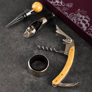 Fourniture directe du fabricant Ensemble de 5 pièces d'outils pour le vin Ouvre-bouteilles et ensembles de vin - Product Image 1