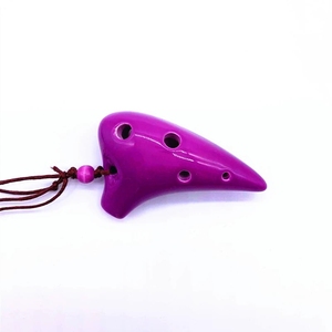 Collier Ocarina en Céramique Mini à 6 Trous, Multicolore, Flûte en Porcelaine, Souvenir Touristique, Bijou Cadeau, Vente en Gros - Product Image 6