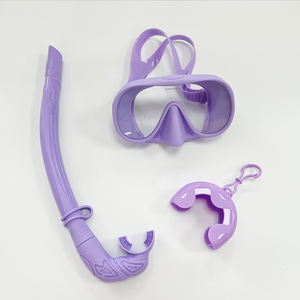 Nieuw Ontwerp Fabriek Prijs Snorkel Set Siliconen Snorkelmasker Nieuwe Gehard Glas Groot Frame Duikmasker Set - Product Image 5