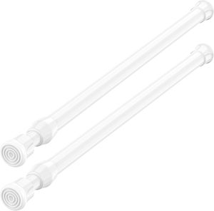 Tringles à rideaux à ressort YIJIALE 50-90cm <span class=keywords><strong>pour</strong></span> cuisine, salle de bain, placard, armoire, porte, étagère, projet DIY - Product Image 1