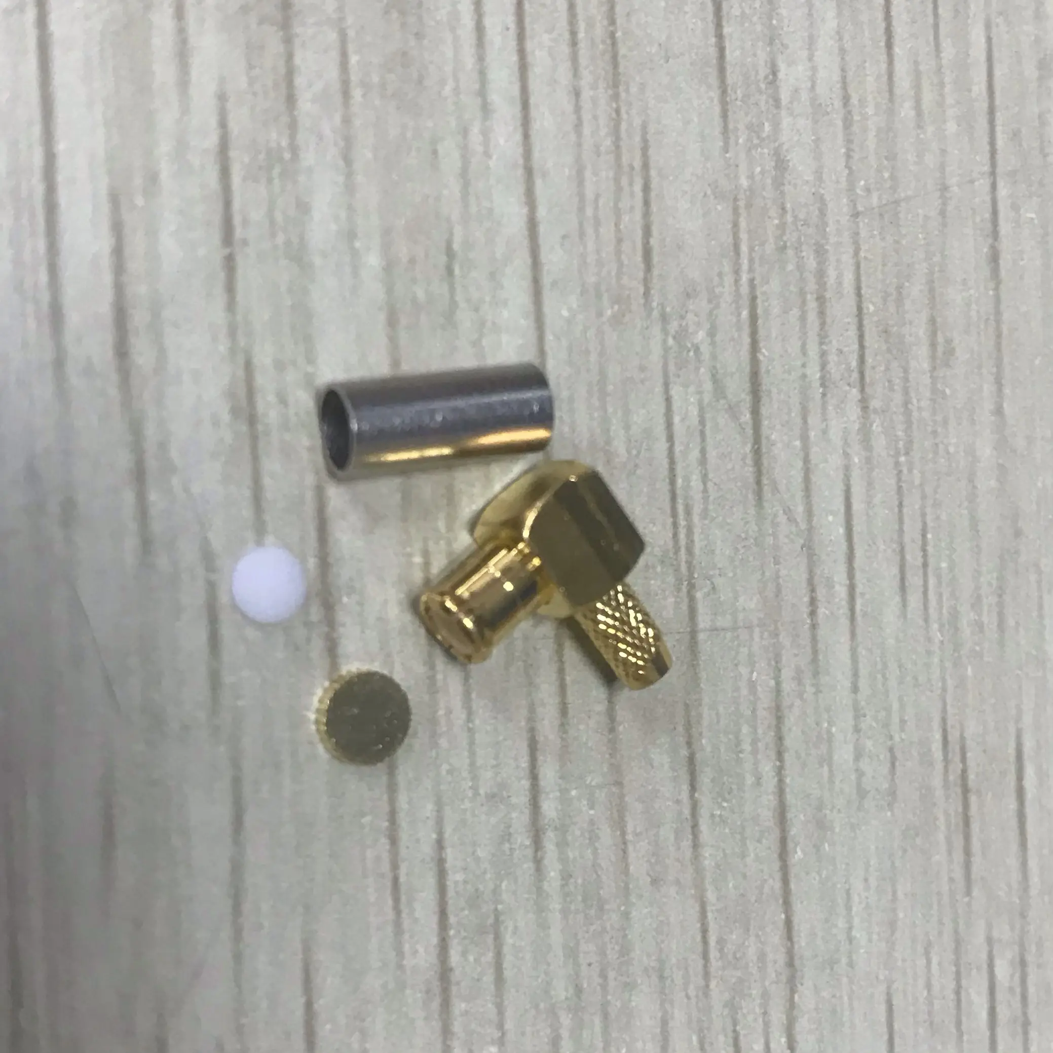 MCX Male Plug Kualitas Tinggi Tipe Sudut Kanan untuk RG316 RF Coaxial Crimp Connector