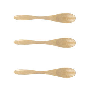 Ensemble de couverts de table jetables créatifs en bambou, comprenant une mini-cuillère longue en bois moderne à deux pièces, pour le voyage et la Chine - Product Image 6