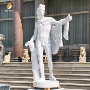 Cuộc sống kích thước cổ điển đá cẩm thạch tự nhiên Hy Lạp God Apollo tượng để bán - Product Image 5
