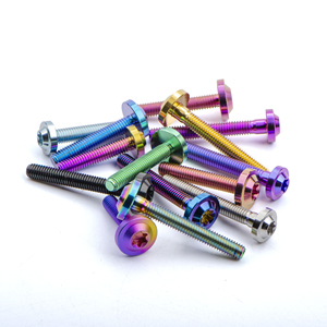 TITST GR5 M6X10/15/20/25/30/35/40/45/50/55/60mm boulons en titane multicolores vis bouton tête Torx vélo moto frein à disque - Product Image 4