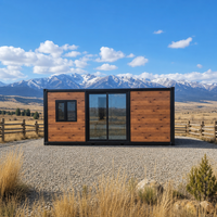 Maison conteneur pliable sur mesure de 10 pieds à double aile, préfabriquée OEM, pour projets de location de gîtes