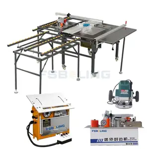 Multifunctional woodworking tools foldable and portable edge banding machine cutting machine saw table