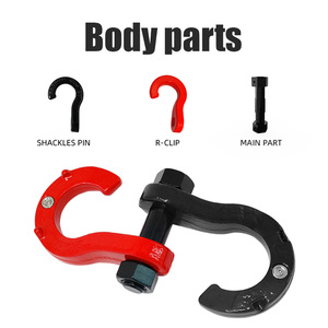 Nhà Máy Giá xe 4x4 phục hồi chia loại Trailer còng thép carbon mạ kẽm kéo cung D vòng 8 10t chia còng - Product Image 4