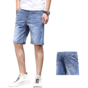 Nay1il Jeans Vente directe d'usine Denim Shorts amples élastiques Taille unique Saison estivale Nouveau Casual Respirant Séchage rapide Jeans pour hommes - Product Image 3