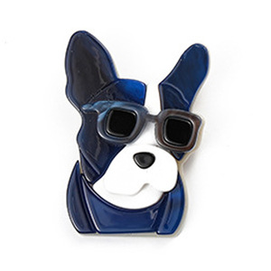 Broche de Acrílico com Design de Rosto Abstrato de Cachorrinho, Estilo Europeu e Americano, de Nicho e Transfronteiriço - Product Image 6