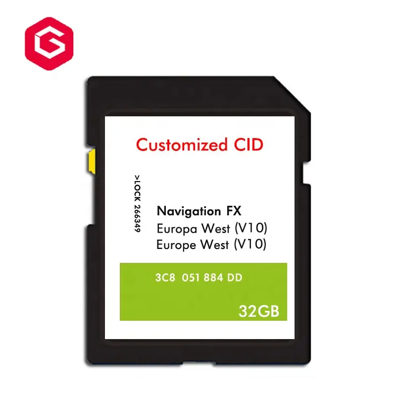 1 gün teslimat özel ucuz fiyat özel CID SD hafıza kartı yazma/değişim CID 8gb 16gb 32gb navigasyon GPS VW Mercedes