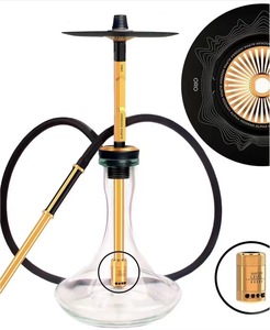 Lega di alluminio Russia Alphaes ORO narghilè <span class=keywords><strong>Shisha</strong></span> con confezione regalo - Product Image 1