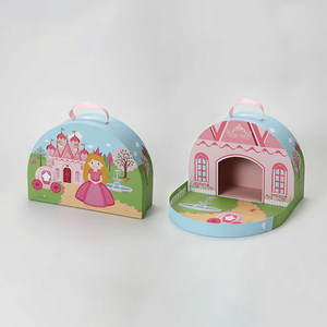 Trẻ em tùy chỉnh các tông có thể gập lại Vali du lịch hộp lưu trữ đồ chơi bán buôn kim loại xử lý lớp phủ UV/Matt cán/dập nổi - Product Image 3