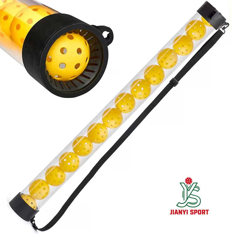 Hot Selling Lightweight 12-15 Balls Pickleball Collector with Shoulder Strap Made of Durable Plastic for Training