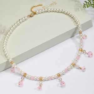 Collar Hanfu con perlas, estilo antiguo, dinastía Song, dinastía Tang, elementos <span class=keywords><strong>Han</strong></span>, accesorios de verano, nuevo estilo chino. - Product Image 3