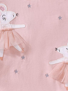 New European and American Cute Cartoon Short Sleeve Tulle <strong>Dress</strong> for <strong>Girls</strong> Children's Knee-Length ODM Supply - Product Image 3