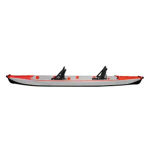Novo Produto Remo Boat Drop Stitch + PVC Pedal Caiaque Pesca Caiaque Inflável 2 Pessoa