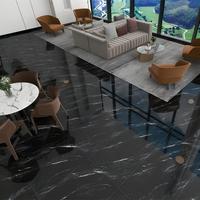 Carrelage en porcelaine émaillée effet marbre noir doré de qualité supérieure 600x1200 haute brillance pour mur intérieur